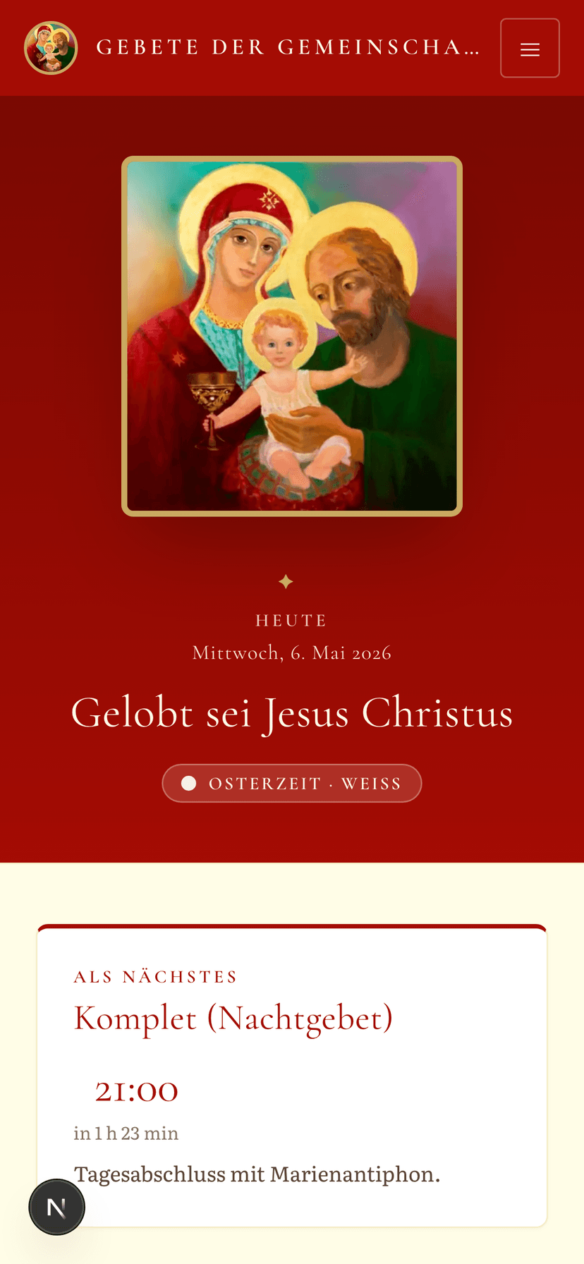 Heute-Ansicht